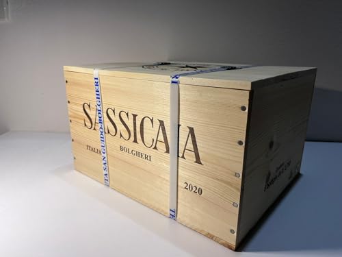 Generic Sassicaia 2020 6 bt in cassa di legno regettata Tenuta San Guido