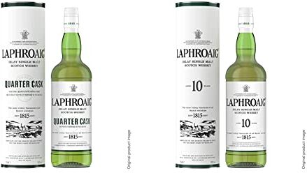 Laphroaig Quarter Cask Single Malt Whisky, 7 Anni 700 ml & Islay Single Malt Scotch Whisky, 10 Anni, 700 ml