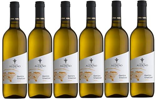 Cantina Aldeno Confezione 6 bottiglie GEWURZTRAMINER Bio Vegan   Vino Bianco Trentino DOC    Linea BIO VEGANA (Gewurztraminer)