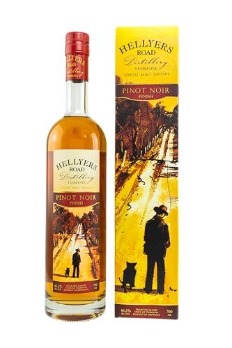 Hellyers Road Tasmania Single Malt Whisky PINOT NOIR FINISH 46,2% Vol. 0,7l in Giftbox