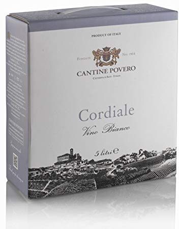 GS1 Honduras Cantine Povero Bag In Box 5 lt. Vino Bianco da Uve Cortese"Cordiale" 11,5°