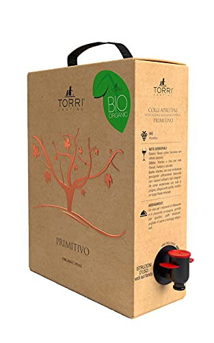 Torri Cantine Vino rosso Bag In Box Primitivo Biologico 3 Litri