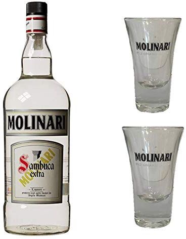 Molinari Sambuca  MAGNUM 3 L astucciata + 2 bicchieri  OMAGGIO