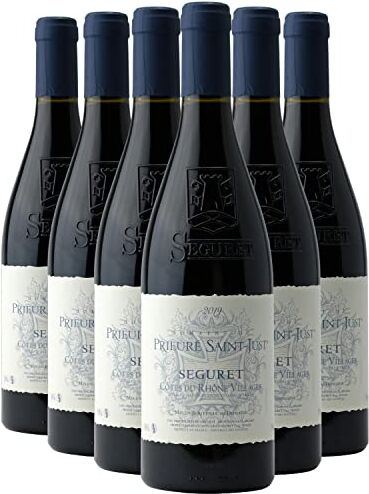 Generico Côtes du Rhône Villages Séguret rosso 2021 Domaine du Prieuré Saint-Just DOP Valle del Rodano Francia Vitigni Syrah,Grenache,Mourvèdre 12x75cl