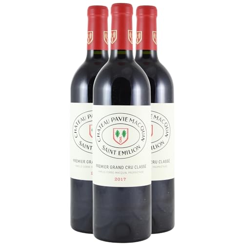 Generico Château Pavie-Macquin rosso 2017 DOP Saint-Emilion Bordeaux Francia Vitigni Merlot,Cabernet Franc,Cabernet Sauvignon 3x75cl 16/20 Jancis Robinson