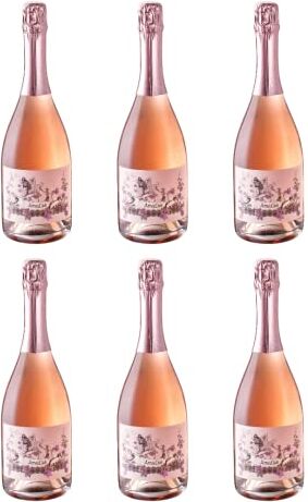 AmaGin AmaOsè – Vino Rosè Spumante Metodo Charmat Brut – 6 Bottiglie da 0,75 L – Veneto (VR) Prodotto da