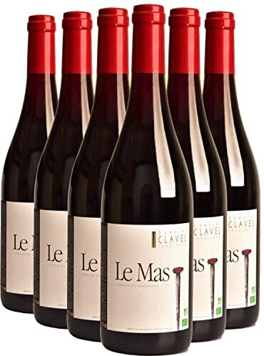 Generico Languedoc Le Mas rosso 2021 Organico Domaine Clavel DOP Linguadoca Rossiglione Francia Vitigni Syrah,Grenache,Mourvèdre 6x75cl