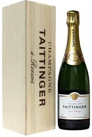 Taittinger Champagne Jéroboam Cuvée Prestige 3L Sous Coffret Bois