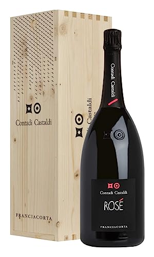 Contadi Castaldi Magnum 1,5 Litri Franciacorta Brut Rosé DOCG in Cassa Legno