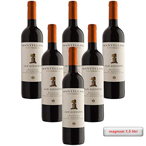 Fattoria Mantellasi San Giuseppe : Morellino di Scansano DOCG  (6 bottiglie MAGNUM 1,5 litri)