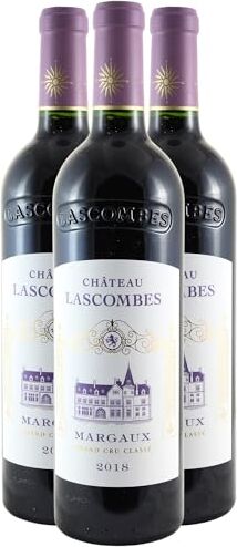 Generico Château Lascombes 2ème Cru Classé rosso 2018 DOP Margaux Bordeaux Francia Vitigni Cabernet Sauvignon,Merlot,Petit Verdot 3x75cl 93/100 Decanter