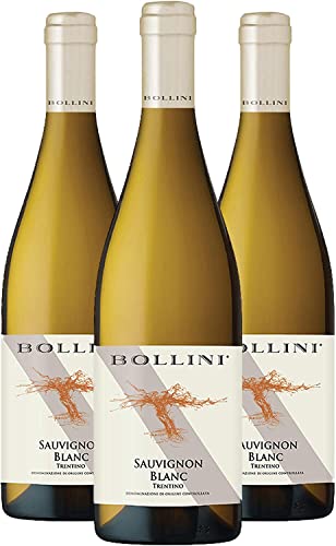 Bollini Sauvignon Blanc Vigneti delle Dolomiti 2020-91 punti Luca Maroni Vino Trentino Bianco IGT 0.75L (3 Bottiglie)