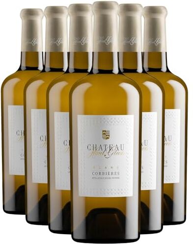 Generico Corbières bianco 2020 Château Haut Gléon DOP Linguadoca Rossiglione Francia Vitigni Roussanne,Vermentino 6x75cl