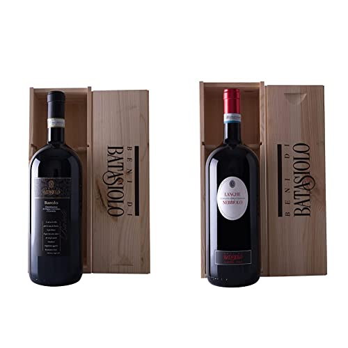 BATASIOLO , BAROLO DOCG Bottiglia in formato Magnum da 1,5 l di Vino Rosso Fermo Secco & LANGHE DOC NEBBIOLO Bottiglia in formato Magnum da 1,5 l di Vino Rosso Fermo Secco