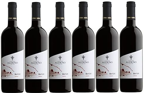 Cantina Aldeno Confezione 6 bottiglie MERLOT Bio Vegan   Vino Rosso Trentino DOC    Linea Bio Vegan (Merlot)