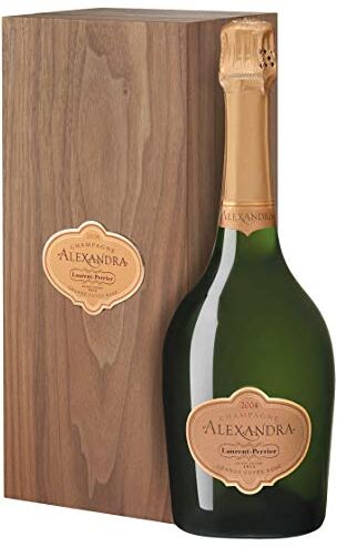 Laurent-Perrier Champagne Brut AOC Grande Cuvée Rosé Brut Alexandra  2004 0,75 L, Cassetta di legno