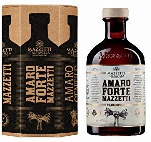 Mazzetti AMARO FORTE in CONFEZIONE REGALO    d'Altavilla di Monferrato   Un amaro dallo spiccato sentore di erbe, si avvertono spiccatamente liquirizia, tarassaco, china e menta piperita   70cl