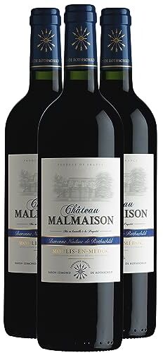 Generico Moulis-en-Médoc rosso 2014 Château Malmaison DOP Bordeaux Francia Vitigni Merlot,Cabernet Sauvignon 3x75cl