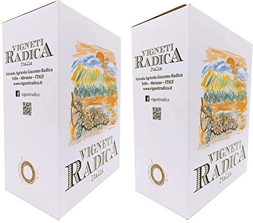 Vigneti Radica Vino Bianco Igt Terre Di Chieti Bag In Box 3 l & Vino Rosso Igt Terre Di Chieti Bag In Box 3 l