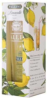 Pallini Limoncello 50 ml + bicchiere: nato dall’infusione del pregiato "Limone Costa D'Amalfi IGP" raccolto a mano a Vietri sul Mare, Amalfi – Senza glutine, pesticidi, OGM 26% ABV.