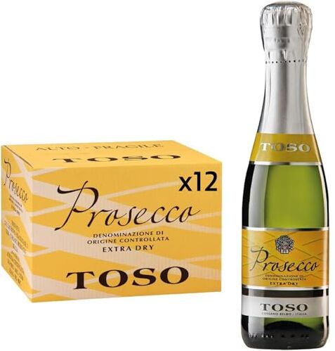 Toso S.p.a Toso Prosecco Spumante DOC Extra Dry, 24 bottiglie, 24 x 200ml