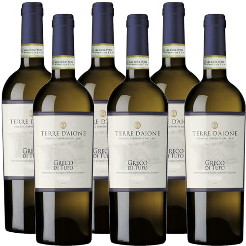 Terre Daione Greco di Tufo Docg   Terre D'Aione   Vino Bianco Irpino   Irpinia Campania   6 Bottiglie 75cl   Idea Regalo