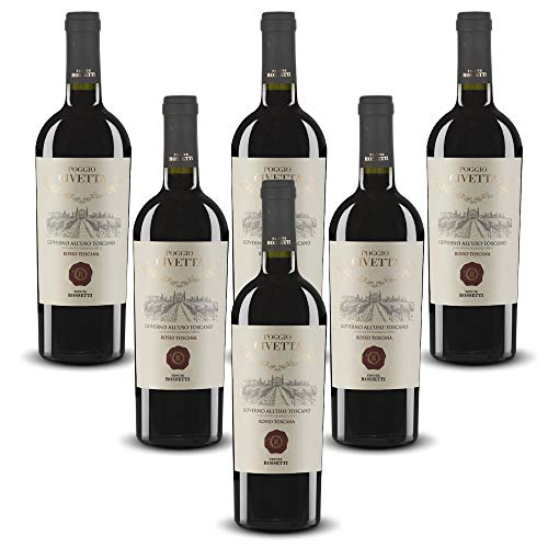 Tenute Rossetti Poggio Civetta Governo all’Uso Toscano IGT Vino Rosso Toscana  (6 bottiglie 75 cl.)