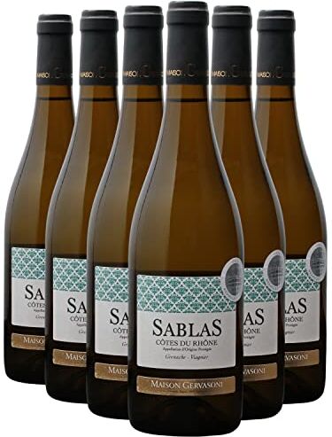 Generico Côtes du Rhône Sablas bianco 2023 Maison Gervasoni DOP Valle del Rodano Francia Vitigni Grenache Blanc,Viognier 12x75cl