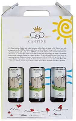 capoano G&G Cantine Arumar Cirò Vino DOP Made in Italy 3 Bottiglie da 750 ml con Valigia (Kit 3 Vini)