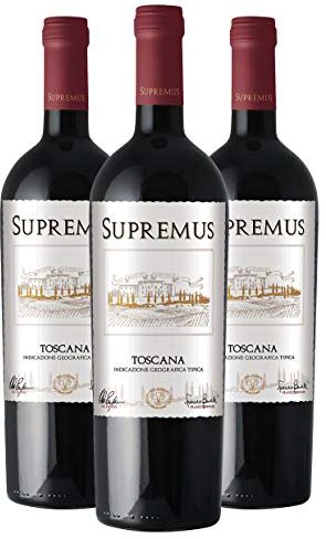 Supremus Toscana 2016-95 punti James Suckling Vino Toscano Rosso IGT 0.75L (3 Bottiglie)