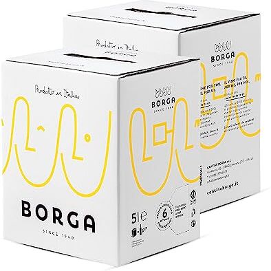 Borga Confezione 2 Bag In Box Verduzzo Friulano Igt Marca Trevigiana 5 Litri –