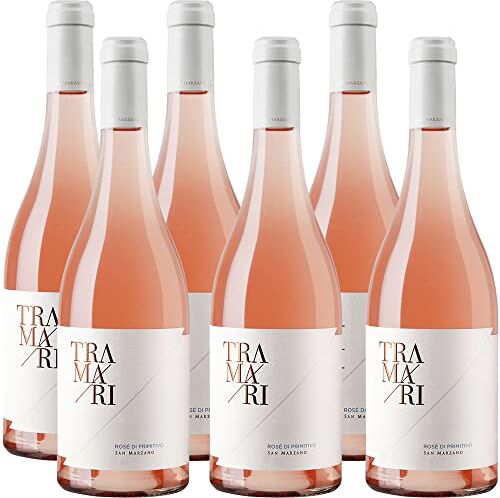 Marzano Primitivo Rosato Igt   Tramari Feudi San    Vino Rosè Salento   6 Bottiglie 75 Cl   Puglia   Idea Regalo