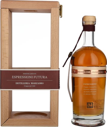 Marzadro ESPRESSIONI FUTURA Grappa 44% Vol. 0,7l in Holzkiste