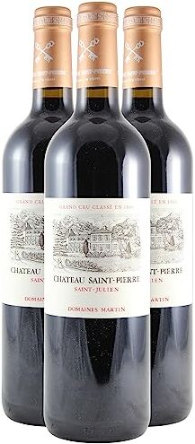 Generico Château Saint-Pierre Saint-Julien rosso 2020 DOP Bordeaux Francia Vitigni Cabernet Sauvignon,Merlot,Cabernet Franc 3x75cl 94-96/100 Robert Parker