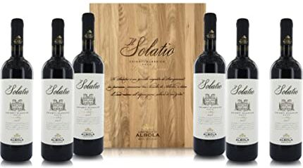 CASTELLO D'ALBOLA Vino Rosso Chianti Classico DOCG 2017, Il Solatio, 6 x 750 Ml in Cassetta di Legno