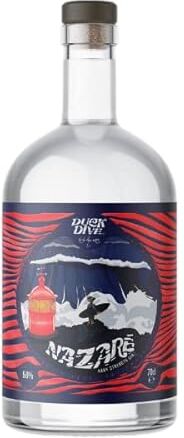 DUCK DIVE NAZARÉ Gin London Dry Navy Strength 700 ml, 1 Bottiglia di Gin Realizzato Artigianalmente con Lemon Myrtle Australiano e altre 5 botaniche, Gradazione 58%