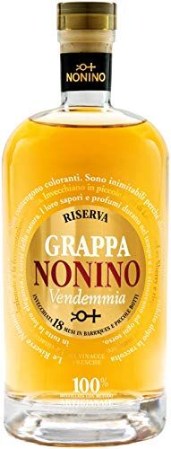 Nonino Distillerie  dal 1897, Grappa  Vendemmia Riserva 18 mesi, nasce dall' unione Grappe Monovitigno, 41 gradi Bottiglia in vetro da 500 ml