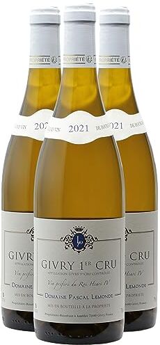 Generico Givry 1er Cru bianco 2021 Domaine Pascal Lemonde DOP Borgogna Francia Vitigni Chardonnay 3x75cl