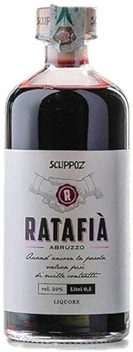 Generico Ratafia liquore artigianale alle amarene e vino rosso Scuppoz Abruzzo 20% vol in busta regalo