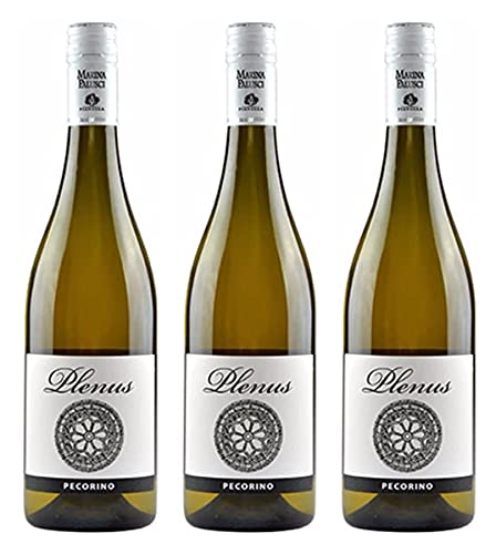 CONFINIDELGUSTO Vino Biologico Plenus, Pecorino Colline Pescaresi IGT 3 bottiglie