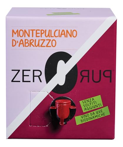 Generic Montepulciano d'Abruzzo Senza Solfiti Aggiunti DOC Zero Puro Biologico Vegan Biodinamico in bag in box 3 litri 13,5% vol