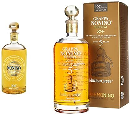 Nonino Distillerie  Dal 1897 Grappa Monovitigno Prosecco Riserva 41-700 ml & Grappa Riserva AnticaCuvée Riserva aged 5 Years, invecchiate da 5 a 20 anni in barriques e piccole botti 700 ml