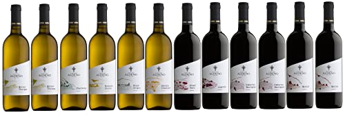 Cantina Aldeno Confezione completa 12 bottiglie Vino Vegano Biologico Trentino DOC   6 tipologie di Vino Bianco e 6 di Vino Rosso    Linea BIOVEGAN