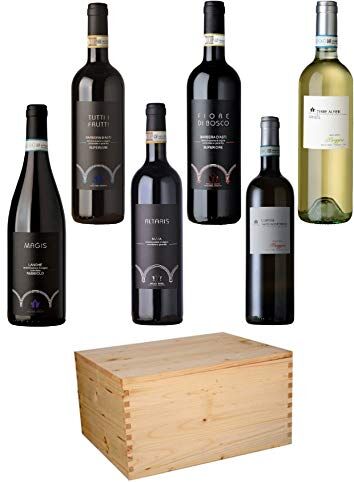 Boggero Bogge Wine selezione premium 6 bott. 0,75L scatola legno regalo