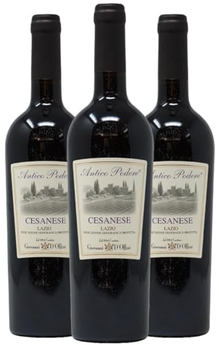 Generic x3 Cesanese Antico Podere Vino Rosso Giovanni D'Offizi 3x75cl