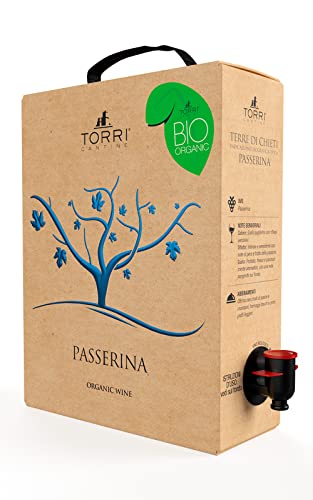 Torri Cantine Vino bianco Bag in Box Passerina IGT Terre di Chieti Biologico 3 Litri