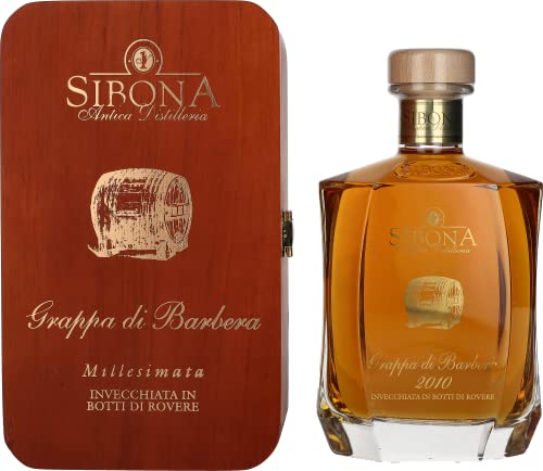 Sibona Riserva Speciale Grappa Di Barbera Millesimata 2010 44% Vol 0.7 l in Holzkiste