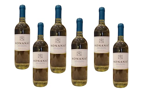 MONANAI ® Vino Bianco GRECO Biologico  I.G.T. 2021  6 Bottiglie 75Cl  Idea regalo