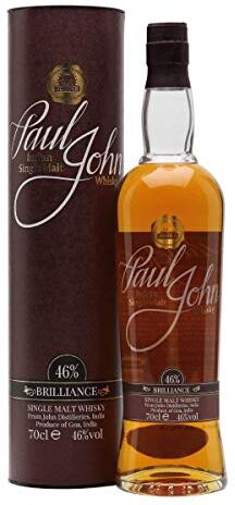 Paul John Distillery "Brilliance" Single Malt Whisky Indiano (Non Torbato) Con Astuccio  Distillery 700 ml