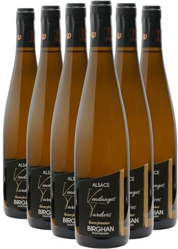 Generico Alsace Gewurztraminer Vendanges Tardives bianco 2020 Organico Birghan DOP Alsazia Francia Vitigni Gewurztraminer 6x75cl